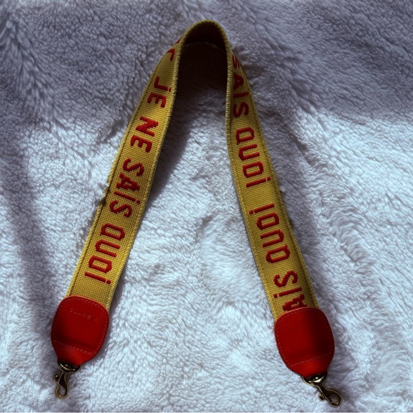Clare V Handbags - RARE CLARE V. Yellow and Red “Je Ne Sais Quoi” Shoulder Strap